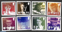 Isle Of Man 2022 David Bowie 8v, Mint NH, Performance Art - Music - Popular Music - Música