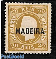 Madeira 1868 20R, Stamp Out Of Set, Unused (hinged) - Madère
