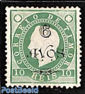 Timor 1902 6A On 10R, Stamp Out Of Set, Unused (hinged) - East Timor