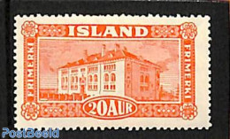 Iceland 1925 20A National Museum Reykjavik, Stamp Out Of Set, Unused (hinged) - Nuovi