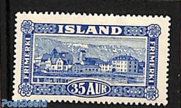 Iceland 1925 35A Reykjavik,Stamp Out Of Set, Unused (hinged), Art - Architecture - Unused Stamps