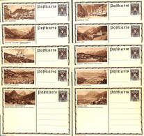 Austria 1930 10 Illustrated Postcards, Unused Postal Stationary - Brieven En Documenten