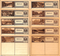 Austria 1930 10 Illustrated Postcards, Unused Postal Stationary - Brieven En Documenten