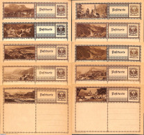 Austria 1930 10 Illustrated Postcards, Unused Postal Stationary - Briefe U. Dokumente