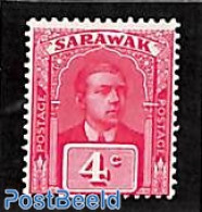 Malaysia 1918 Sarawak, 4c, Without WM, Stamp Out Of Set, Unused (hinged) - Sonstige & Ohne Zuordnung
