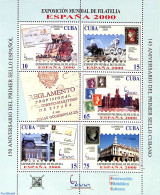 Cuba 2000 Espana 2000 M/s, Mint NH, Transport - Philately - Stamps On Stamps - Ships And Boats - Unused Stamps