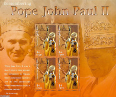 Nevis 2005 Pope John Paul II M/s, Mint NH, Religion - Pope - Papas