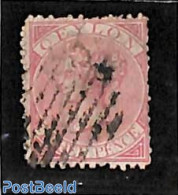 Sri Lanka (Ceylon) 1866 3d Pink, Perf. 12.5, Used Stamps - Sri Lanka (Ceilán) (1948-...)