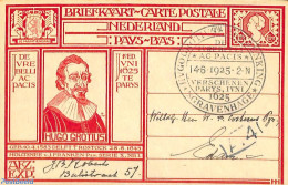 Netherlands 1925 Postcard 12.5c, Used Postal Stationary - Briefe U. Dokumente