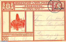 Netherlands 1926 Postcard 10c On 12.5c, Dordrecht, Used Postal Stationary - Cartas & Documentos