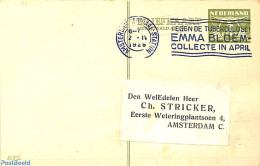 Netherlands 1928 Reply Paid Postcard 3/3c, Used Postal Stationary - Briefe U. Dokumente
