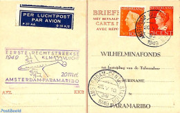 Netherlands 1946 Reply Paid Postcard 7.5/7.5c, Uprated, Used Postal Stationary - Brieven En Documenten