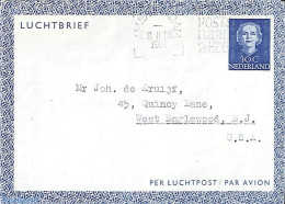 Netherlands 1949 Aerogramme 30c, Used, Used Postal Stationary - Storia Postale