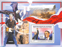 Guinea, Republic 2009 Barack Obama, Nelson Mandela, Bruce Springsteen S/s, Mint NH, History - Performance Art - Americ.. - Musique