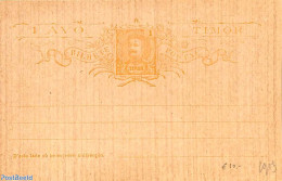 Timor 1903 Postcard 1A, Unused Postal Stationary - East Timor