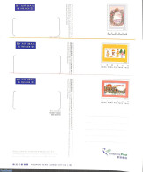 Hong Kong 2000 3 Postcards Christmas, Airmail, Unused Postal Stationary - Storia Postale
