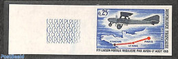 France 1968 Regular Postal Flights 1v, Imperforated, Mint NH, Transport - Various - Post - Aircraft & Aviation - Maps - Nuevos