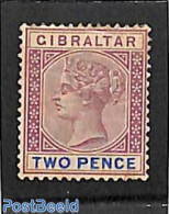 Gibraltar 1898 2p, Stamp Out Of Set, Unused (hinged) - Gibilterra