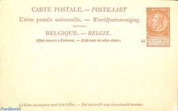 Belgium 1898 Illustrated Postcard 10c, Marie-Henriette, Unused Postal Stationary, Transport - Ships And Boats - Cartas & Documentos