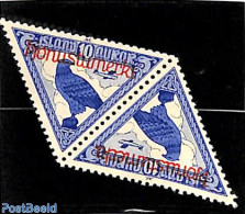 Iceland 1930 On Service, Tete-Beche Pair, Mint NH, Nature - Birds - Andere & Zonder Classificatie