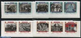 Isle Of Man 2005 Time To Remember 10v S-a (from Booklet), First Day Cover, Nature - Transport - Various - Dogs - Autom.. - Voitures