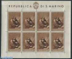 San Marino 1944 Houses Foundation M/s, Unused (hinged) - Ongebruikt