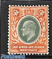 East Africa 1907 50c, WM Multiple Crown-CA, Stamp Out Of Set, Unused (hinged) - Other & Unclassified