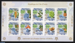 Ivory Coast 2005 50 Years Europa Stamps 10v M/s Imperforated, Mint NH, History - Nature - Various - Europa Hang-on Iss.. - Ongebruikt