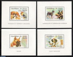 Congo Republic 1999 Dogs 4 S/s, Mint NH, Nature - Dogs - Autres & Non Classés