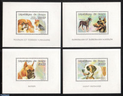 Congo Republic 1999 Dogs 4 S/s, Mint NH, Nature - Dogs - Other & Unclassified