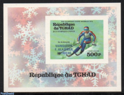 Chad 1976 Winter Olympic Winner S/s, Epreuves De Luxe, Mint NH, Sport - Olympic Winter Games - Skiing - Other & Unclassified