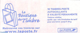 France 2002 La Boutique Du Timbre, Booklet 10x Timbre Rouge S-a, Mint NH, Stamp Booklets - Neufs