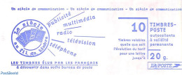 France 2001 Un Siècle De Communication, Booklet 10x Timbre Rouge S-a, Mint NH, Stamp Booklets - Unused Stamps
