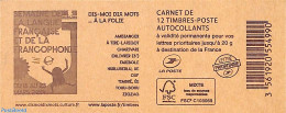 France 2015 Semaine De La Langue, Booklet With 12x Rouge S-a, Mint NH, Science - Esperanto And Languages - Stamp Bookl.. - Neufs