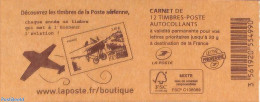 France 2015 Timbres Aérienne, Booklet With 12x Rouge S-a, Mint NH, Transport - Stamp Booklets - Stamps On Stamps - Ai.. - Neufs