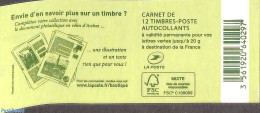 France 2015 Envie D'en Savoir Plus Sur Un Timbre?, Booklet With 12x Vert S-a, Mint NH, Stamp Booklets - Nuovi