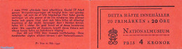 Sweden 1942 National Museum Booklet, Mint NH, Stamp Booklets - Art - Museums - Ungebraucht
