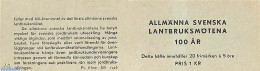 Sweden 1946 Agricultural Congress Booklet, Mint NH, Nature - Horses - Stamp Booklets - Ungebraucht