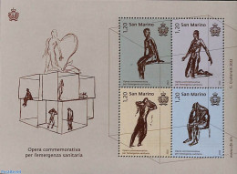 San Marino 2022 Sanitary Emergency 4v M/s, Mint NH, Health - Health - Unused Stamps