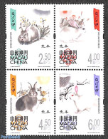 Macao 2023 Year Of The Rabbit 4v [+], Mint NH, Nature - Various - Rabbits / Hares - New Year - Ongebruikt
