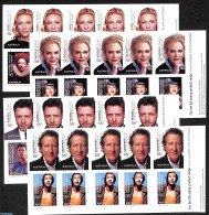 Australia 2009 Actors, 4 Booklets S-a, Mint NH, Performance Art - Movie Stars - Theatre - Stamp Booklets - Ungebraucht