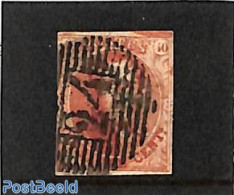 Belgium 1851 40c, With WM, Normal Paper, Used, Used Stamps - Usados