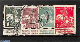 Belgium 1910 World Expo 4v, Used, Used Stamps, Nature - Various - Horses - World Expositions - Gebraucht