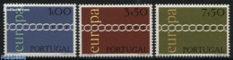 Portugal 1971 Europa 3v, Unused (hinged), History - Europa (cept) - Nuovi