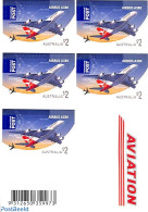 Australia 2008 Aviation Booklet S-a, Mint NH, Transport - Stamp Booklets - Aircraft & Aviation - Unused Stamps