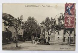 CPA - 30.Salindres. Place Péchiney - Other & Unclassified