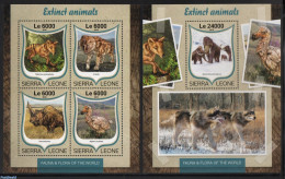 Sierra Leone 2016 Extinct Animals 2 S/s, Mint NH, Nature - Animals (others & Mixed) - Prehistoric Animals - Préhistoriques