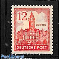 Germany, DDR 1946 12pf, WM Downstairs, Unused (hinged) - Ongebruikt