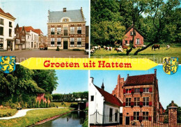 73242302 Hattem Zwolle Rathaus Kanal Bauernhaus Viehweide Altes Gebaeude Hattem  - Altri & Non Classificati