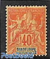 Guadeloupe 1892 40c, Stamp Out Of Set, Unused (hinged) - Unused Stamps